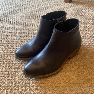 Leather ankle boots